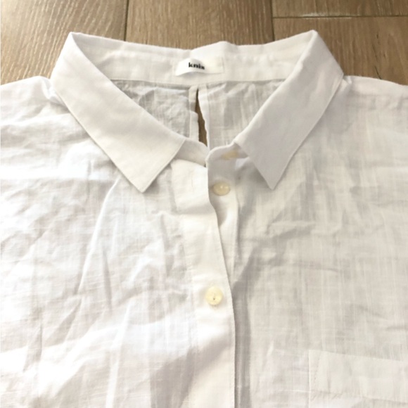 Knix Oversized Beach Coverup Shirt in White Size XL - Picture 8 of 11